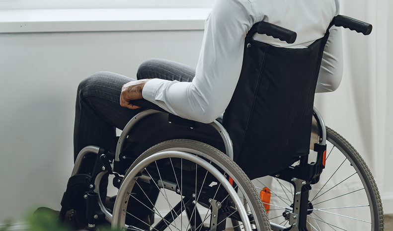 man on wheelchair
